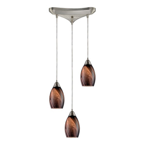 Formations 10'' Wide 3-Light Pendant - Satin Nickel 31133/3RCK Elk Lighting