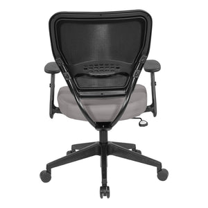 OSP Home Furnishings Silver Ion Antimicrobial Ergonomic Office Chair with Lumbar Support and Adjustable Arms Stratus 5500D-R103