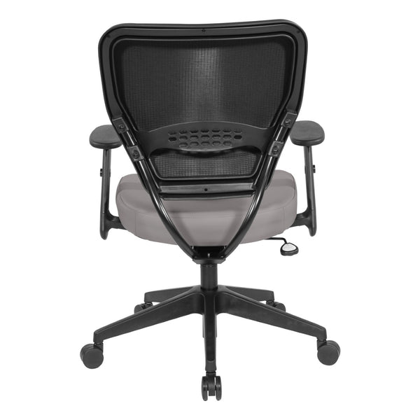 OSP Home Furnishings Silver Ion Antimicrobial Ergonomic Office Chair with Lumbar Support and Adjustable Arms Stratus 5500D-R103