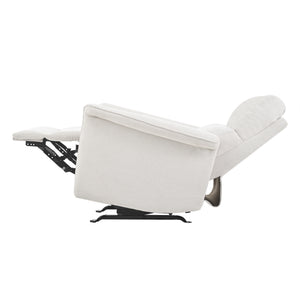 English Elm Manual Rocker Recliner Chair - Plush Gray Velvet Glider For Small Spaces, Home Theater & Nurseries W1028S00047