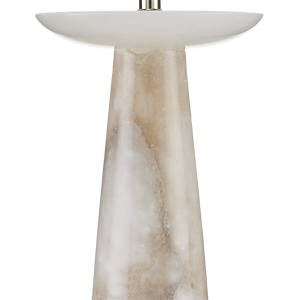 Pharos Alabaster Table Lamp - Exquisite Natural Stone Design by Tom Caldwell, Contemporary Charm