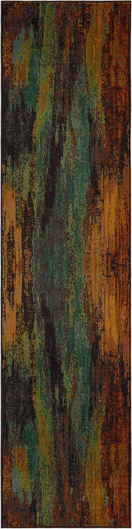 Unique Loom Multi Vibrant 3' X 10' Jardin Runner - Durable, Fade-resistant Design For Indoor And Outdoor Spaces Multi  3119605-unique-loom