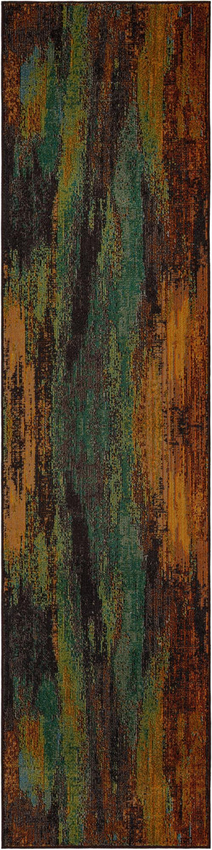 Unique Loom Multi Vibrant 3' X 10' Jardin Runner - Durable, Fade-resistant Design For Indoor And Outdoor Spaces Multi  3119611-unique-loom