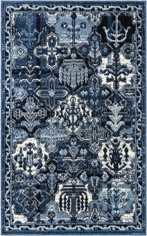 Unique Loom Blue La Jolla 6-foot Round Rug – Elegant, Durable Design Perfect For Modern And Traditional Spaces Blue  3119746-unique-loom