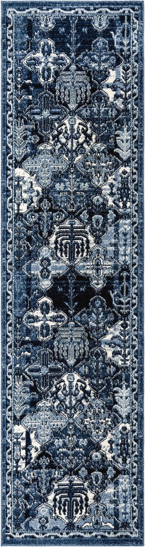 Unique Loom Blue La Jolla 6-foot Round Rug – Elegant, Durable Design Perfect For Modern And Traditional Spaces Blue  3119751-unique-loom