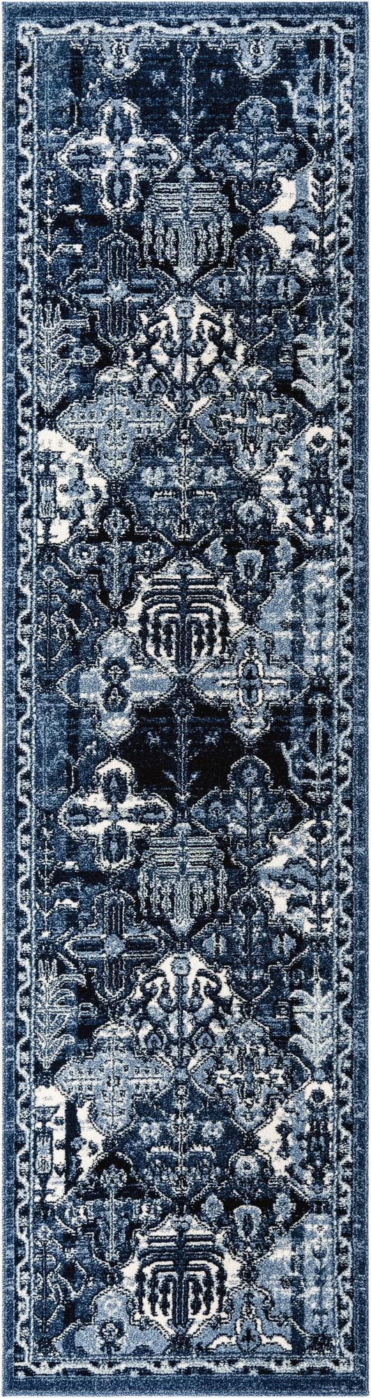 Unique Loom Blue La Jolla 6-foot Round Rug – Elegant, Durable Design Perfect For Modern And Traditional Spaces Blue  3119751-unique-loom