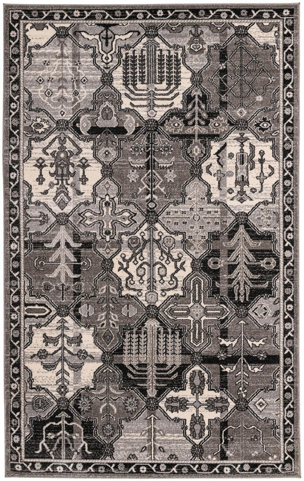 Unique Loom Blue La Jolla 6-foot Round Rug – Elegant, Durable Design Perfect For Modern And Traditional Spaces Gray  3119756-unique-loom