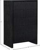 Fairfax Black Chest 311Black-CH Meridian Furniture