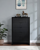 Fairfax Black Chest 311Black-CH Meridian Furniture