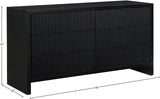 Fairfax Black Dresser 311Black-D Meridian Furniture