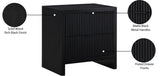 Fairfax Black Night Stand 311Black-NS Meridian Furniture