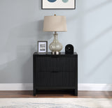 Fairfax Black Night Stand 311Black-NS Meridian Furniture