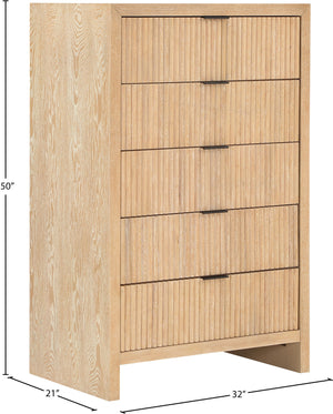 Fairfax Natural Chest 311Natural-CH Meridian Furniture