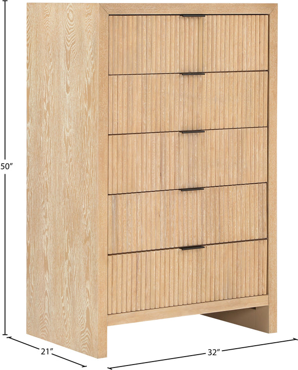 Fairfax Natural Chest 311Natural-CH Meridian Furniture