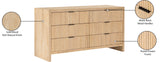 Fairfax Natural Dresser 311Natural-D Meridian Furniture