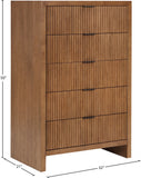 Fairfax Walnut Chest 311Walnut-CH Meridian Furniture