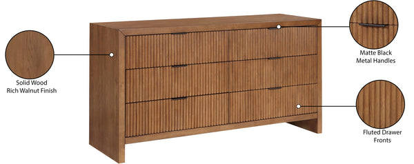 Fairfax Walnut Dresser 311Walnut-D Meridian Furniture
