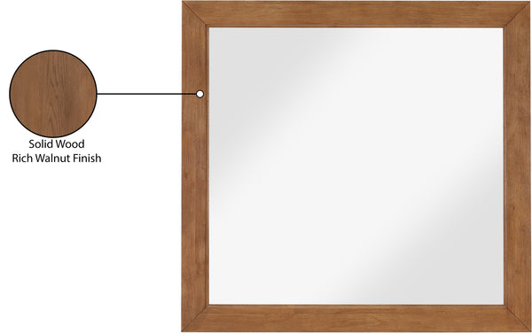 Fairfax Walnut Mirror 311Walnut-M Meridian Furniture