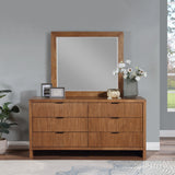 Fairfax Walnut Mirror 311Walnut-M Meridian Furniture