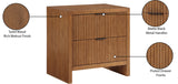 Fairfax Walnut Night Stand 311Walnut-NS Meridian Furniture