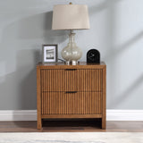 Fairfax Walnut Night Stand 311Walnut-NS Meridian Furniture