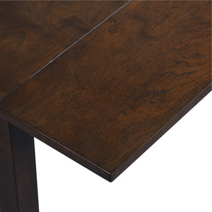 English Elm 29"- Extendable Dining Table with Rubberwood Legs, Space-Saving Folding Design Fits 4, Durable 250lb Capacity Brown N752P216387D