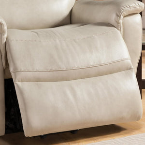 English Elm 1pc Power Lift Recliner Faux Leather Chaise Massager Lumbar Relief Modern Lounge B011P205580