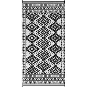 English Elm Outdoor Reversible Polypropylene Rug with Graphic Rhombus Pattern for Patio Camping T3971P421506