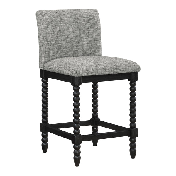 OSP Home Furnishings ELIZA 26" Spindle Counter Stool  Graphite / Black