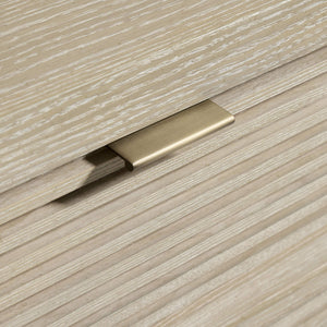 Bernhardt Asana Wire-brushed Oak Buffet with Slatted Doors for Japandi Dining Rooms