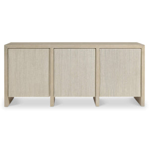 Bernhardt Asana Wire-brushed Oak Buffet with Danish Cord Doors and Soft-close Storage