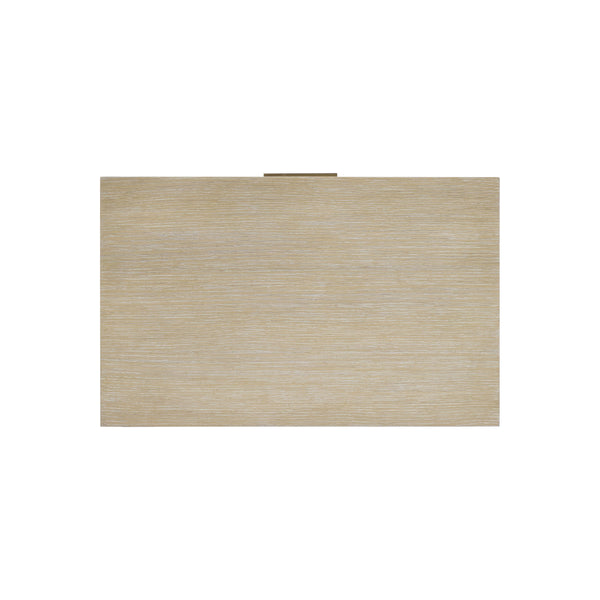 Bernhardt Asana Wire-brushed Oak Nightstand with Slatted Drawers and Usb Charging