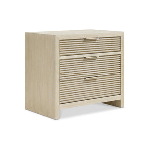 Bernhardt Bernhardt Asana Oak Nightstand with Slatted Drawers Usb Charging and Soft Close Storage 312234