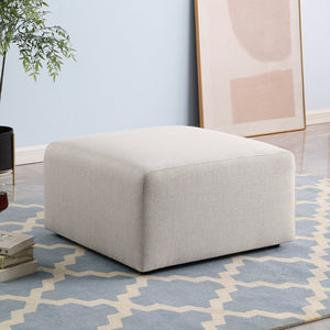 English Elm 01 Ottoman Beige Modular Chenille U-Shaped Sofa Sectional – Solid Wood Frame, Flexible Reconfiguration W1099P361838