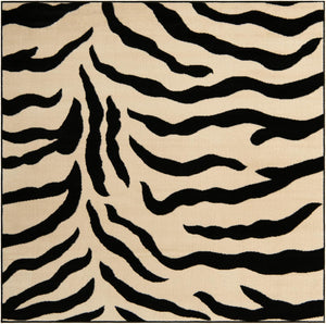 Unique Loom Light Wildlife Runner Rug - 3' X 10' Size For Natural Texture And Comfort In Corridors & Spaces Ivory  3125070-unique-loom