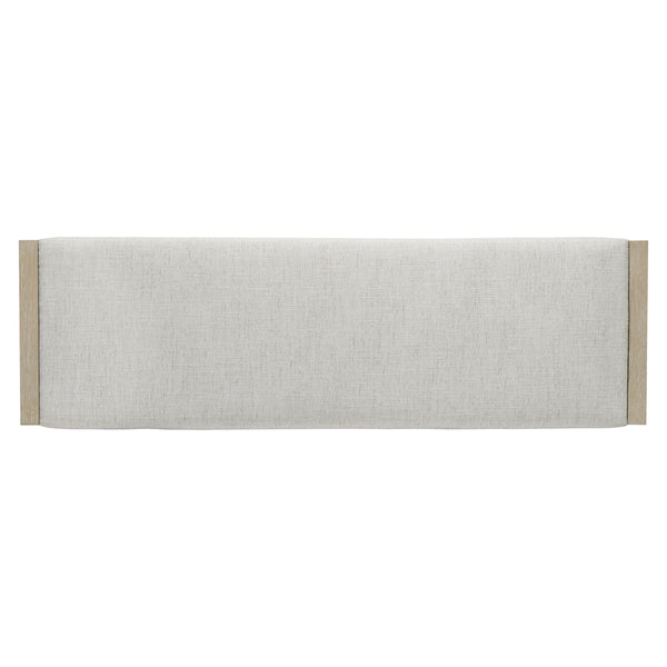 Bernhardt Asana Wire-brushed Oak Upholstered Bench for Bedroom or Entryway