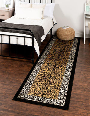 Unique Loom Cream Wildlife-inspired 5'3" X 8' Area Rug – Elegant Soft Palette For Indoor & Outdoor Spaces Brown  3125107-unique-loom