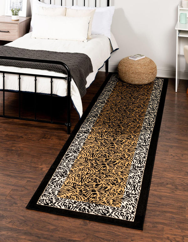 Unique Loom Cream Wildlife-inspired 5'3" X 8' Area Rug – Elegant Soft Palette For Indoor & Outdoor Spaces Brown  3125107-unique-loom