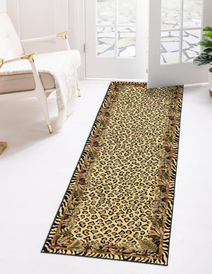 Unique Loom Cream Wildlife-inspired 5'3" X 8' Area Rug – Elegant Soft Palette For Indoor & Outdoor Spaces Cream  3125121-unique-loom