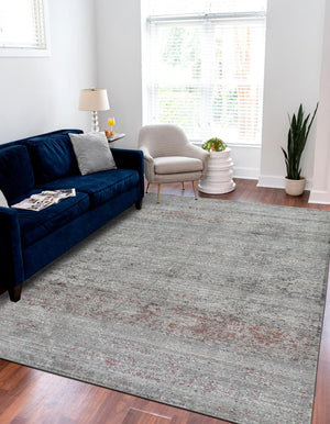 Unique Loom Green 6' 1 X 9' Austin Rug – Embrace Nature's Charm With A Fresh, Durable Addition To Your Home Decor Gray  3125293-unique-loom