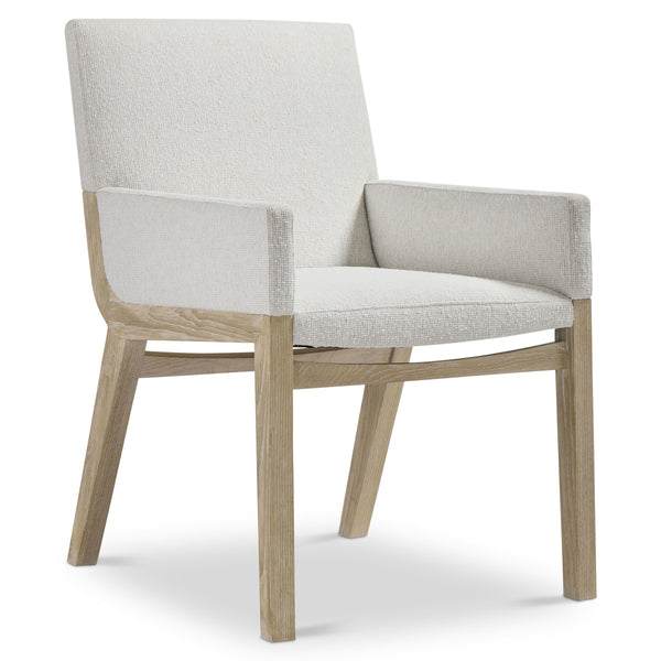 Bernhardt Bernhardt Asana Sculptural Ash Frame Accent Chair with Plush Upholstered Seat 312546