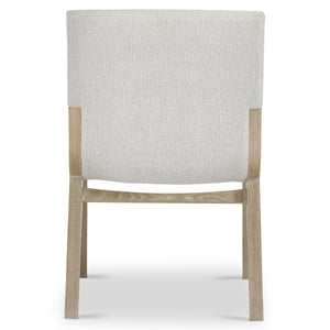 Bernhardt Asana Sculptural Ash Frame Accent Chair with Plush Upholstered Seat