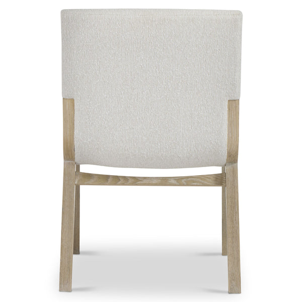 Bernhardt Asana Sculptural Ash Frame Accent Chair with Plush Upholstered Seat