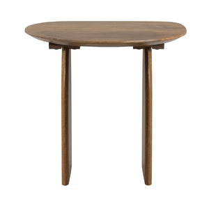 Crestview Collection Transitional Round End Table In Solid Mango Wood – Stylish & Modern Accent For Any Living Space Brown Solid Wood Cvfnr4625