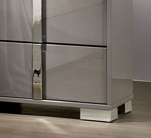 English Elm 1pc Chest Transitional Weathered Finish 5-Drawer Tall Dresser with Dentil Molding and Metal Knobs taupe 34 L x 21 W x 52 H B2741P372197