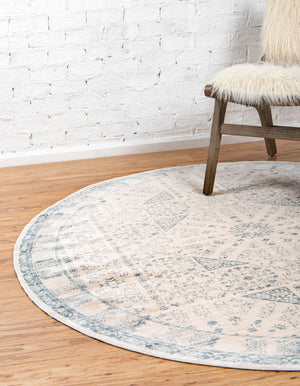 Unique Loom Blue Paris Collection Rug - Stylish And Compact Design For Modern Entryways And Accent Areas Beige  3127038-unique-loom