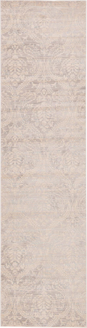 Unique Loom Blue Paris Collection Rug - Stylish And Compact Design For Modern Entryways And Accent Areas Gray  3127090-unique-loom