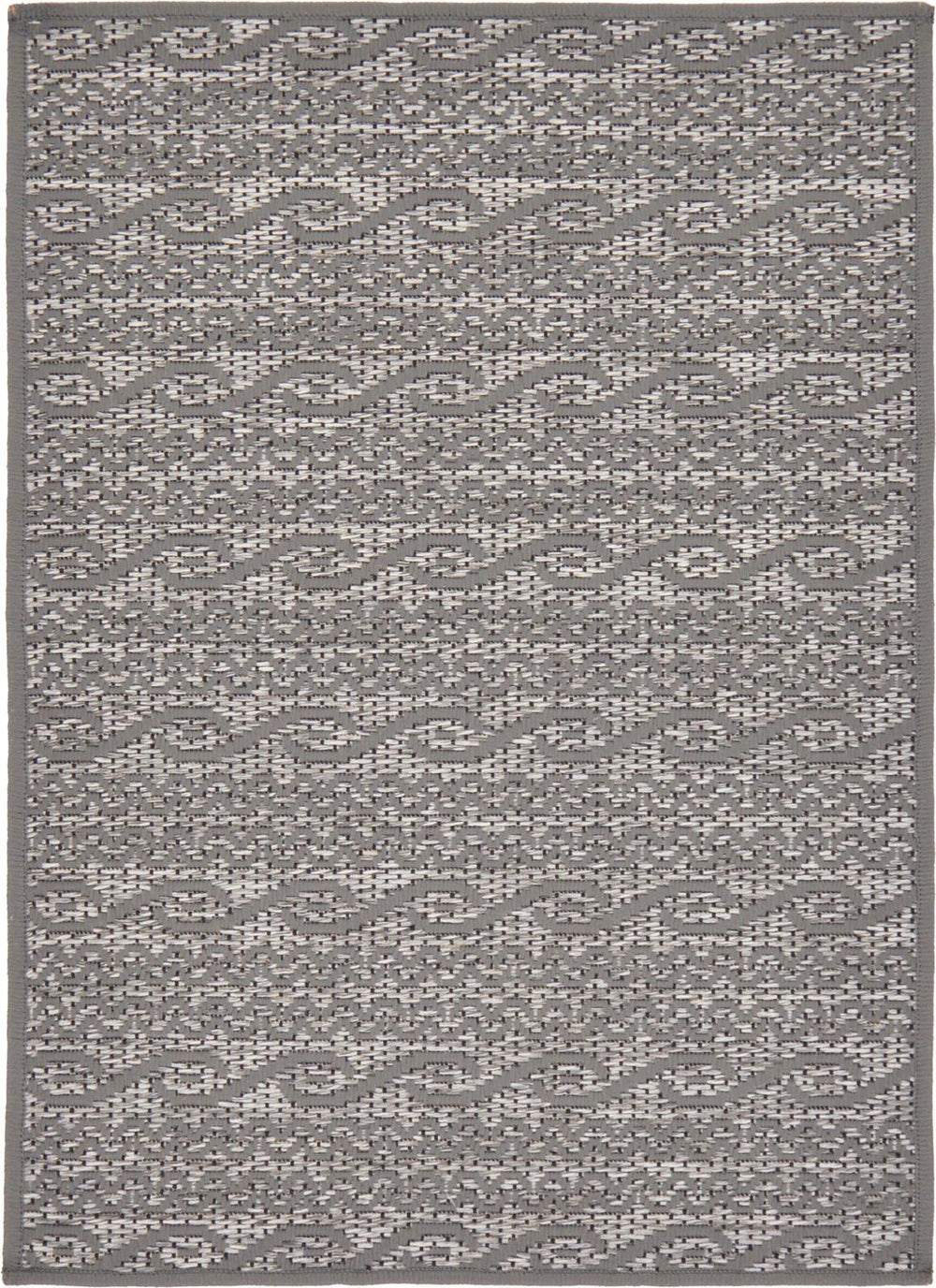 Unique Loom Gray Outdoor Modern Rug – Stylish And Durable Solution For Entryways And Patios In Neutral Tones Gray  3127221-unique-loom