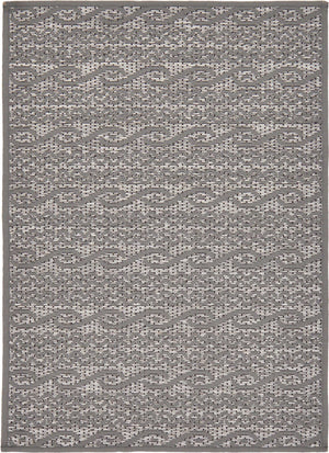 Unique Loom Gray Outdoor Modern Rug – Stylish And Durable Solution For Entryways And Patios In Neutral Tones Gray  3127222-unique-loom