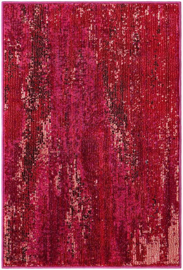 Unique Loom Pink Jardin Rug - Charming Floral Design, Soft Pink Accent For Bedrooms, Nurseries & Small Spaces Pink  3128103-unique-loom